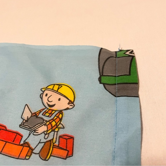 Vintage Bob The Builder Twin Flat Sheet Dan River - Picture 9 of 16